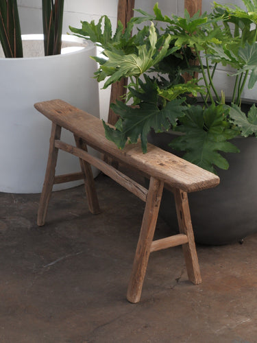 Bench Antique Elm [sz:135cm X 15cm X 45cm]