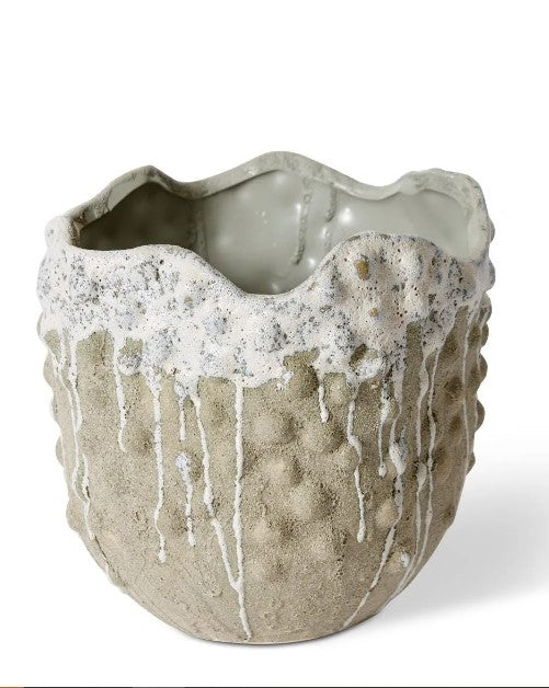 Elswyth Pot [sz:16 X 16 X 16cm  Cl:grey / White]