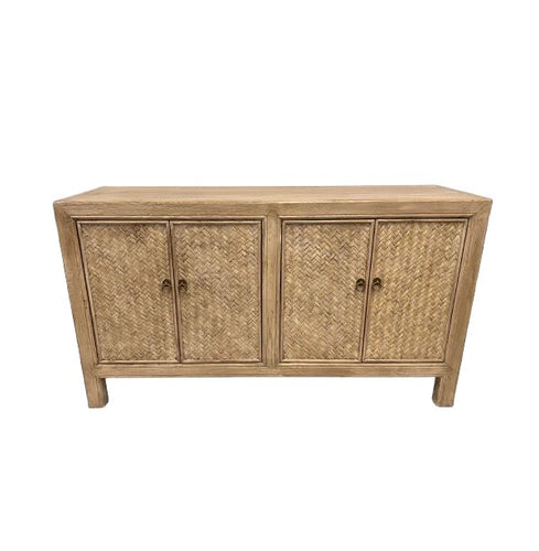 Elm Wicker Cabinet