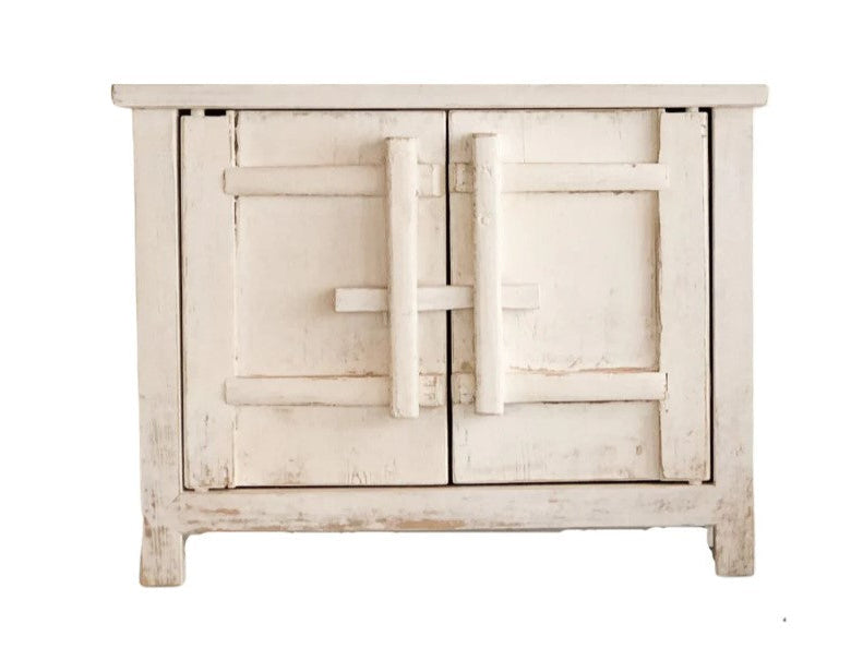 Cabinet Elm Rustic [sz:100cm X 45cm X 90cm Cl:white]