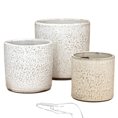 Cylinder Planter [sz:14cm X 14cm X 16cm Cl:white]